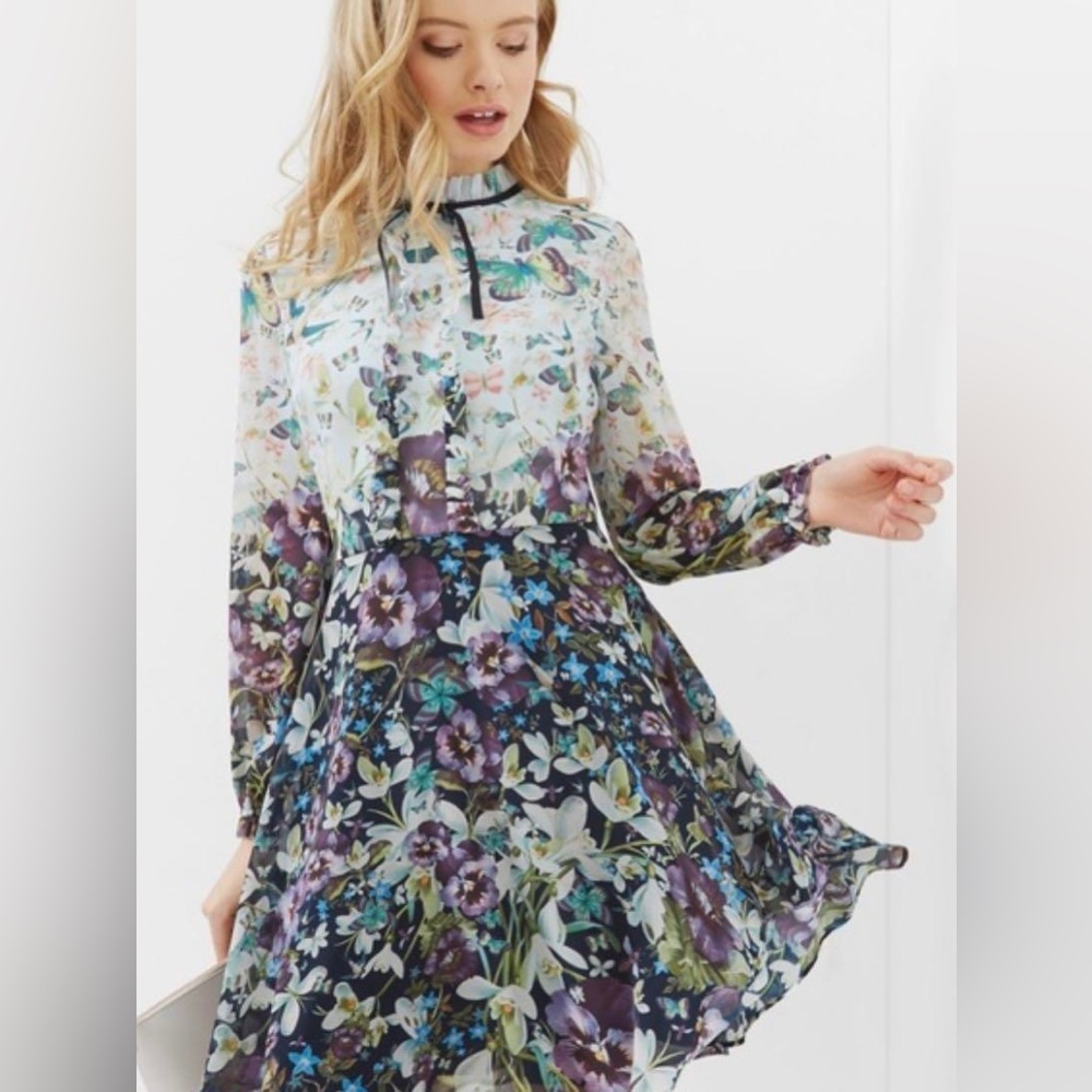 Ted Baker Meelia Entangled Enchantment Dress Size 0